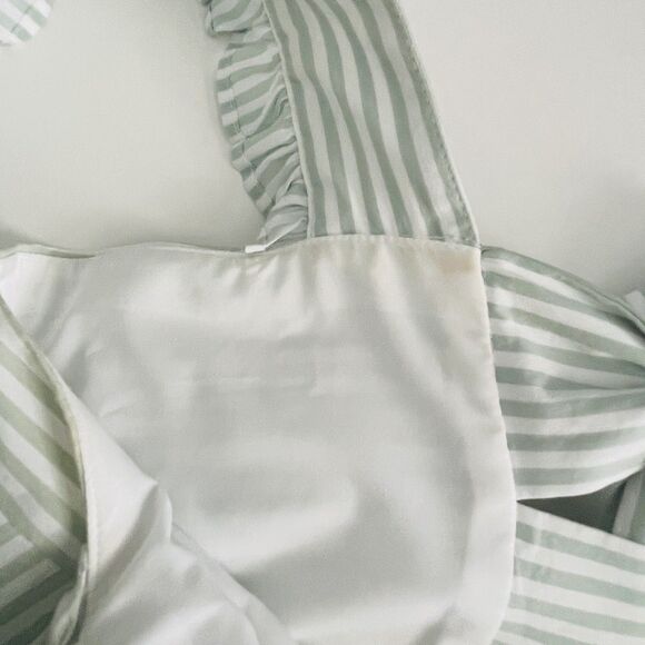 Gal Meets Glam Maxi Dress  12 Jasmine Ruffle Tier Maxi Green Stripe Cottagecore - Picture 10 of 16